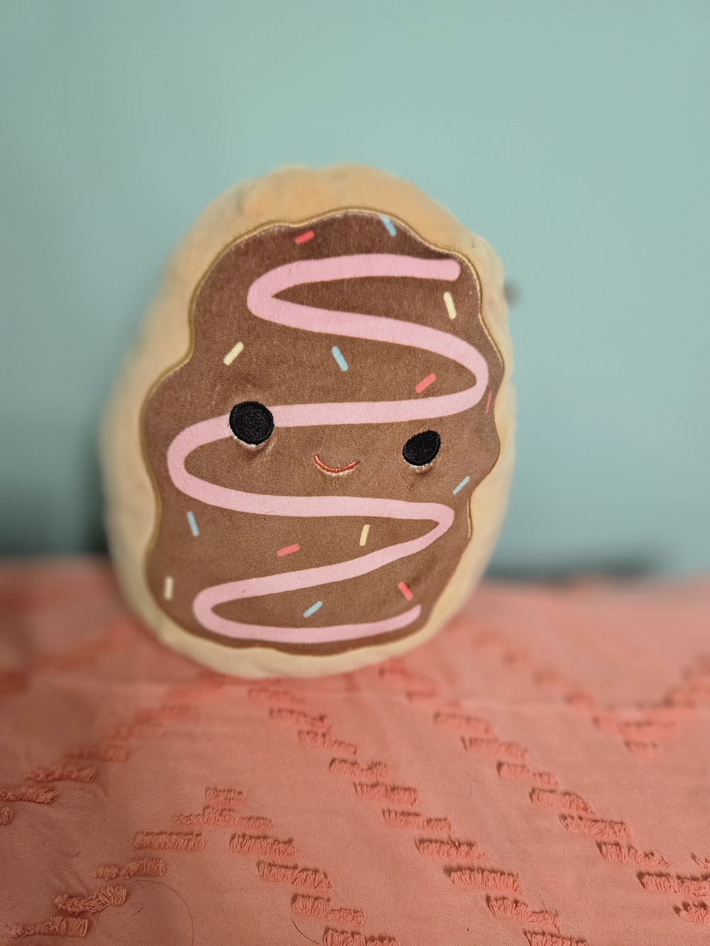 Squishmallows Sprinkle Cookie Plush - Brown & Pink